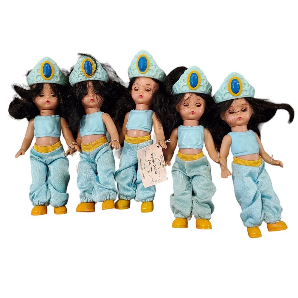 McDonalds Madame Alexander Wendy Doll as Jasmine 2004 (5 Lot)